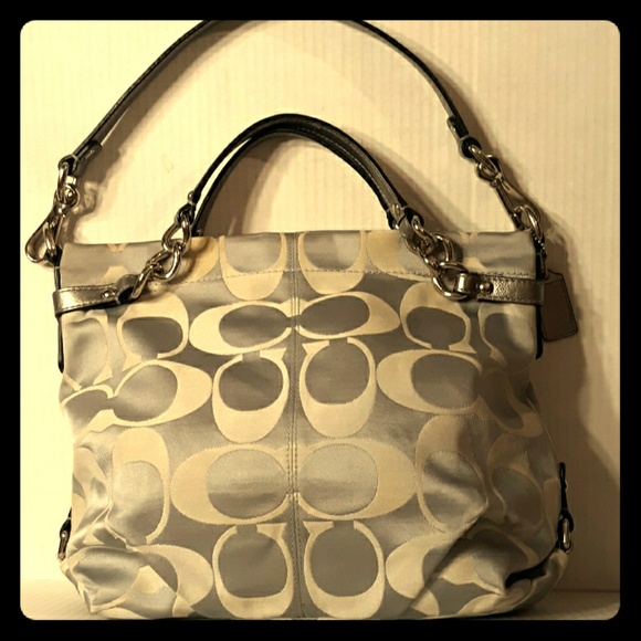 Coach Handbags - Pretty COACH Brooke Signature Sateen Chain Hobo